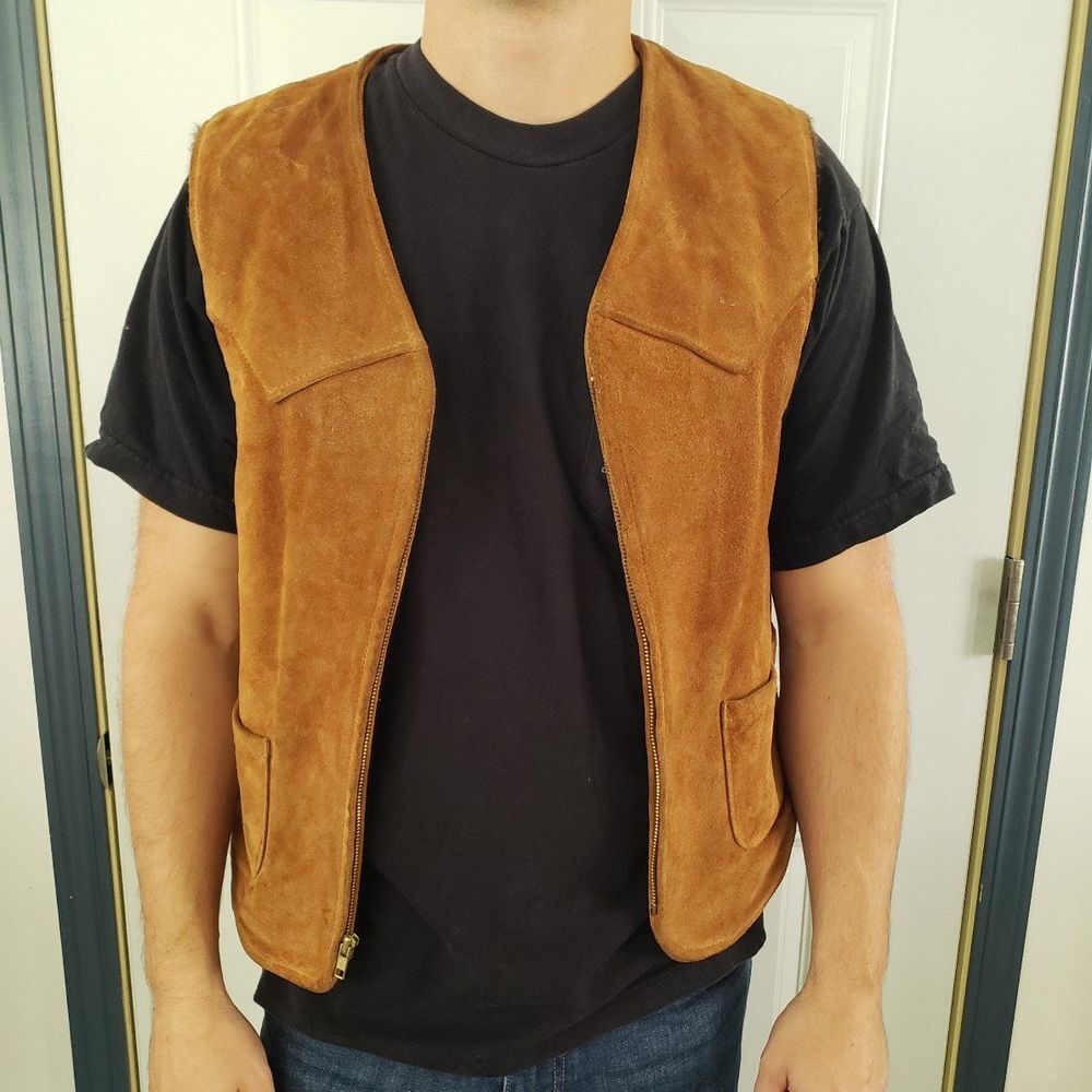 Vintage Brown Suede Vest